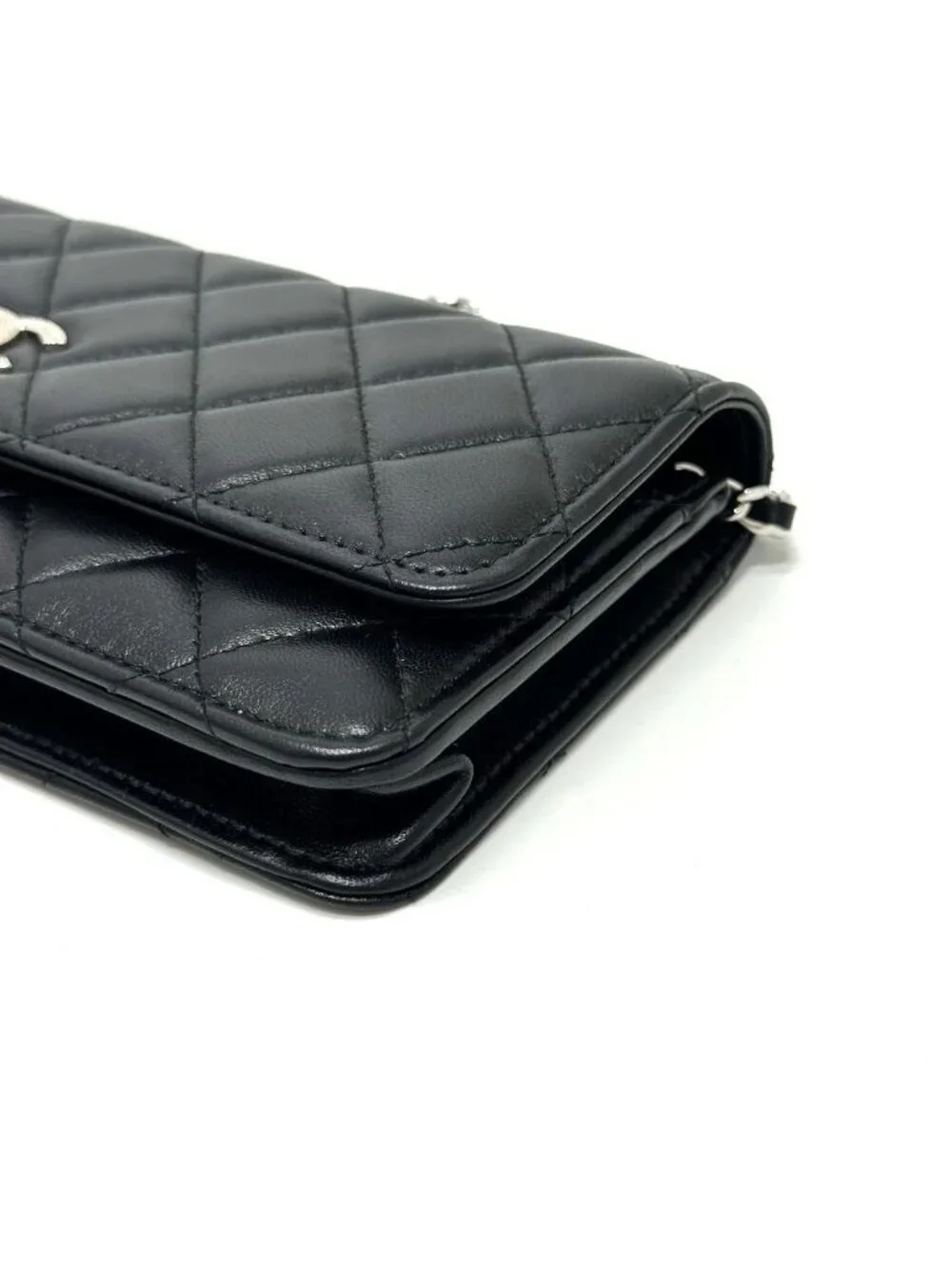 Chanel Shoulder Bag Star CC Logo Lambskin Black